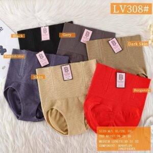 Carina Corset-Style Panties – 6 Pieces Set – Multi Sizes