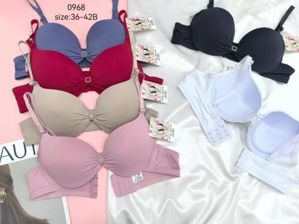 Imported Underwire Bras – Set of 2 – Bow Detail – Sizes 36 to 42